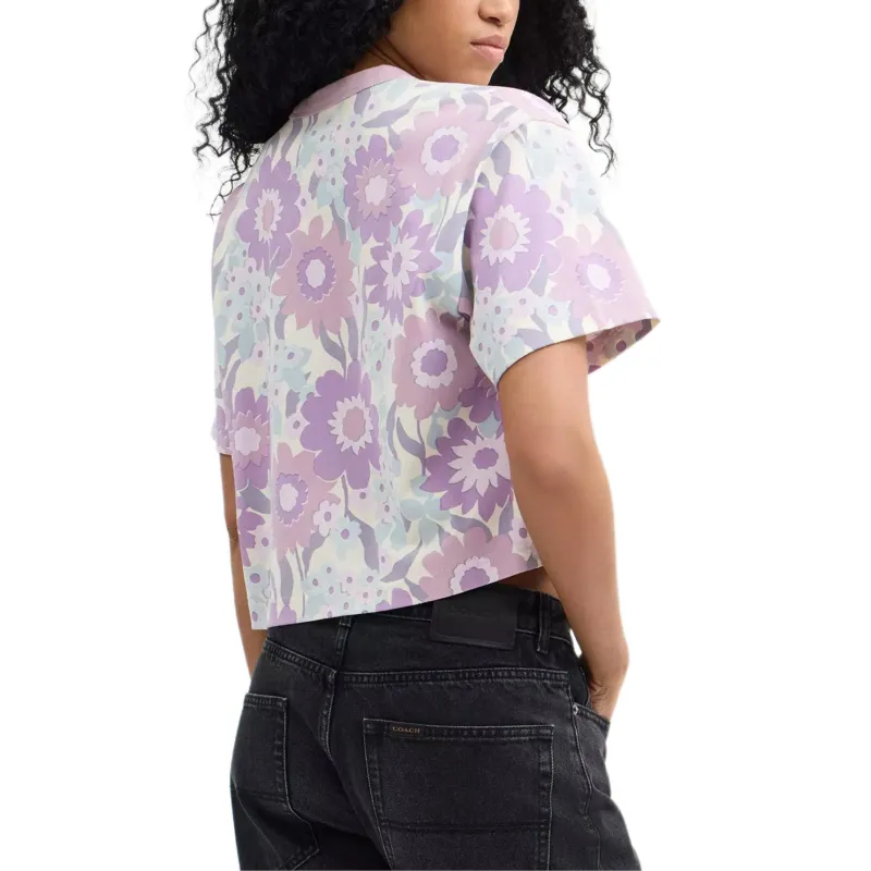 COACH SS25 Regular T Shirt Women's Purple-2