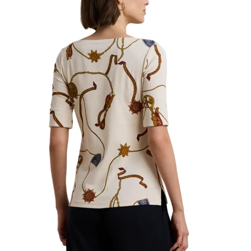 LAUREN RALPH LAUREN T Shirt Women's Cream White-3