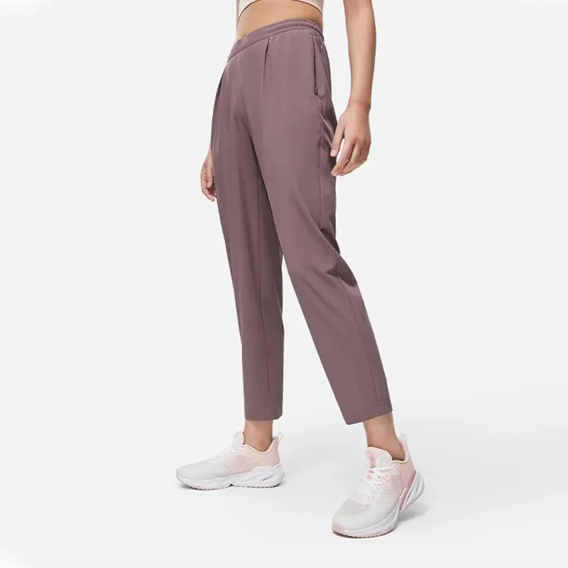 LiNing Fitness Series Casual Pants Women's Perilla Brown-2