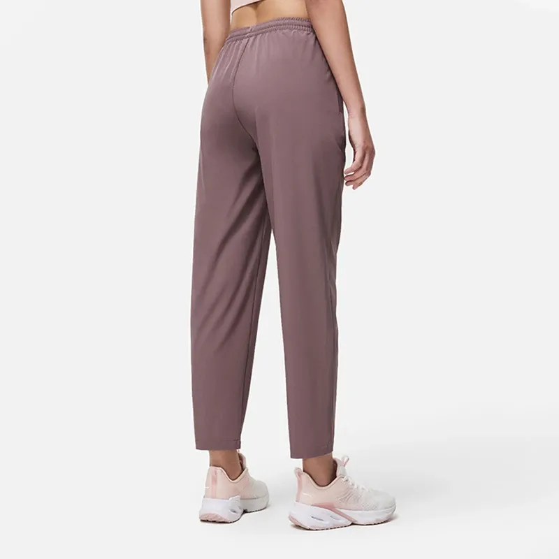 LiNing Fitness Series Casual Pants Women's Perilla Brown-4