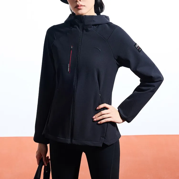 Anta Variety Training Collection Trench Coat Women's Basic Black-2
