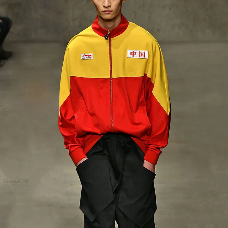 LiNing Jacket Unisex Red Yellow-2