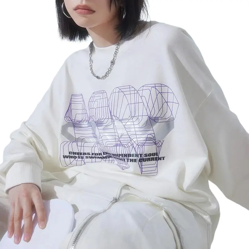 LiNing CF Tracing Sweatshirt Unisex Ivory-3