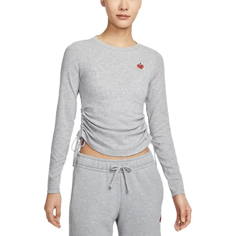 Nike Sportswear T Shirt Women's Dark Gray Mixed Color-3