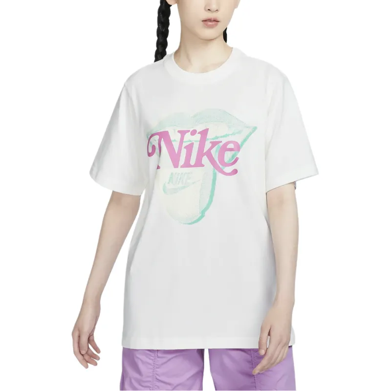Nike Sportswear Essentials Series T-Shirt Women's Sail Color-3