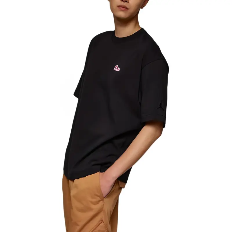 Jordan T Shirts Men Black-5
