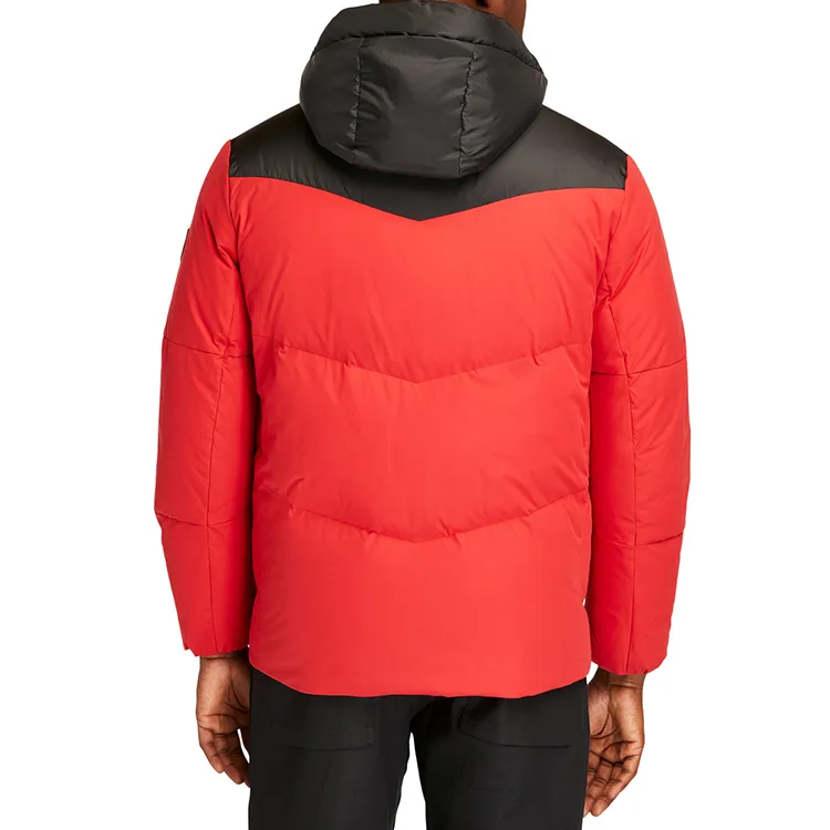 Timberland Down Jacket Men's Black Red-4