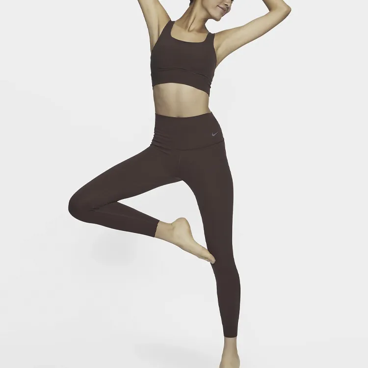 Nike Zenvy Sports Pants Women's Brown-4