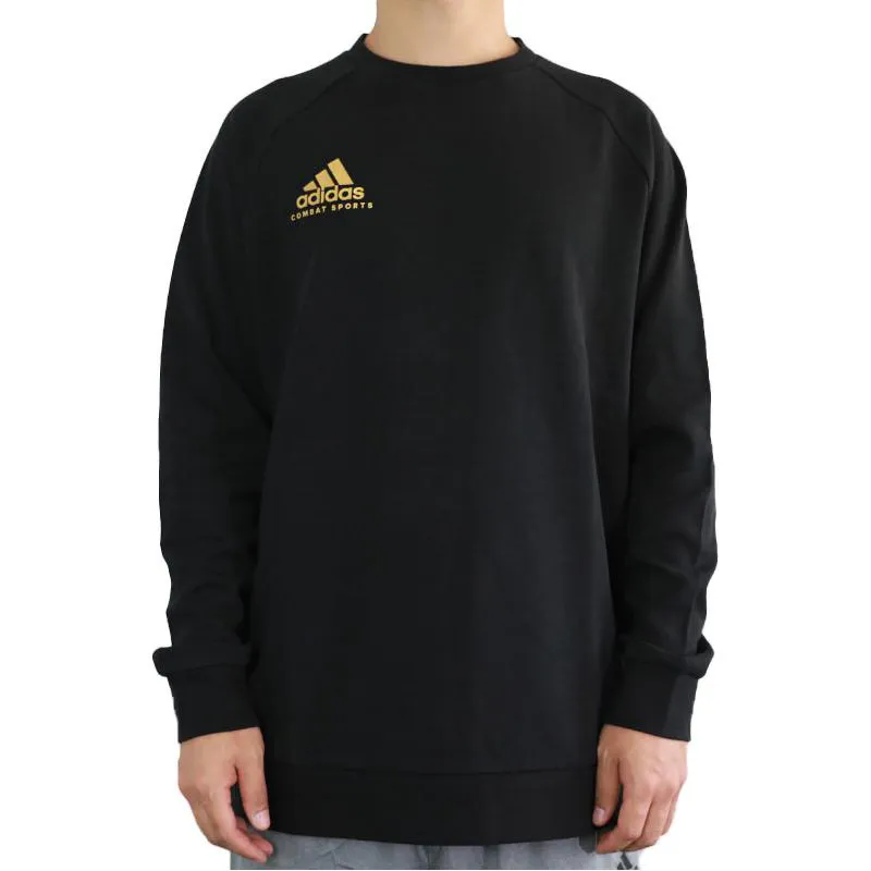 Adidas Sweatshirts Unisex Black With Gold Logo-2