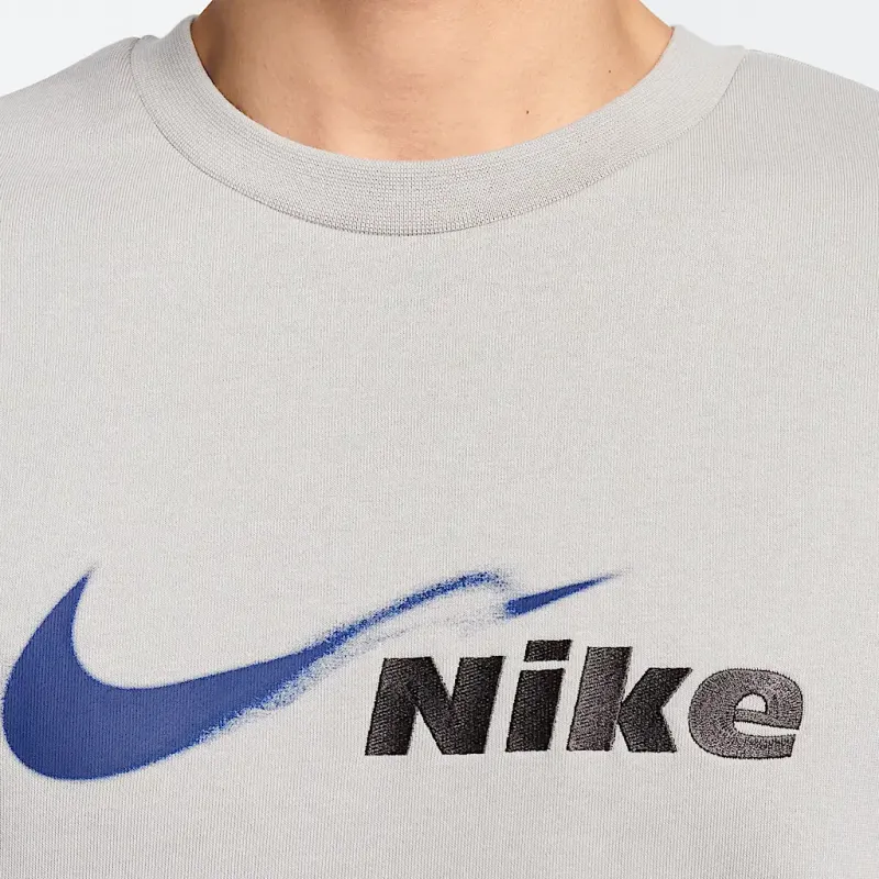 Nike Dri Fit Track Club Sweatshirt Men's Preppy Gray/Blue Cavity/Medium Size-2