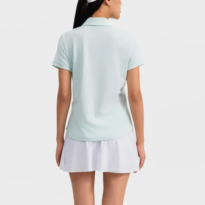 DECATHLON 500 Series Polo Shirt Women's Light Jade Stone Color-1