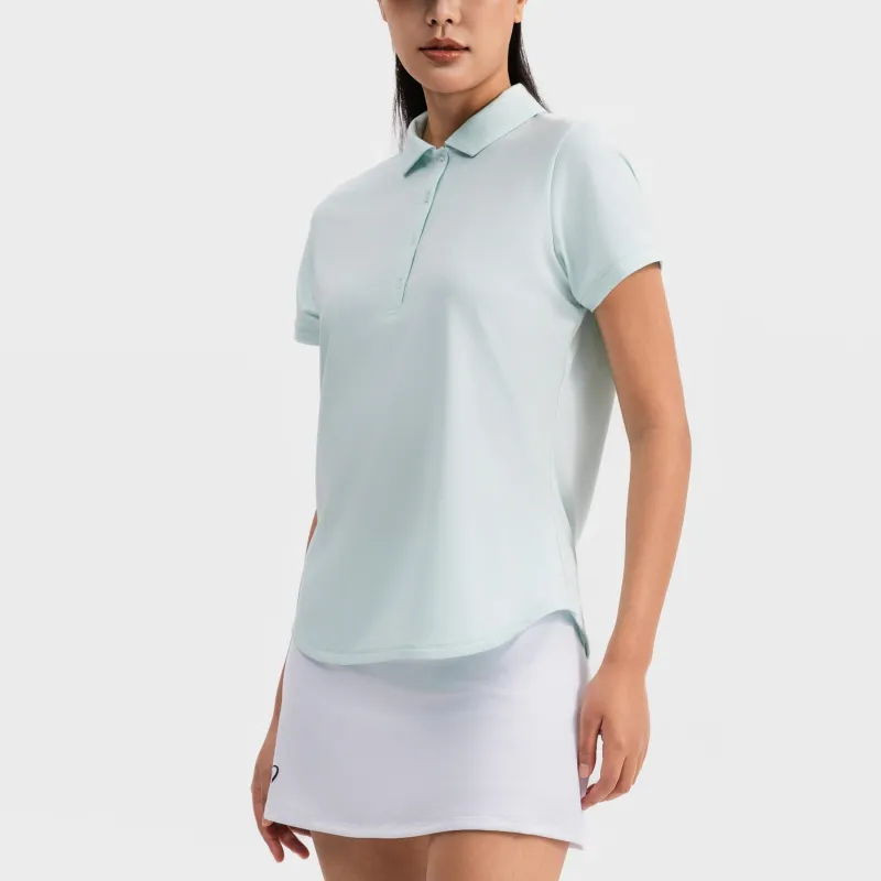 DECATHLON 500 Series Polo Shirt Women's Light Jade Stone Color-3