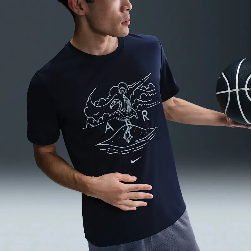 Nike Dri Fit T Shirt Men's Obsidian-3