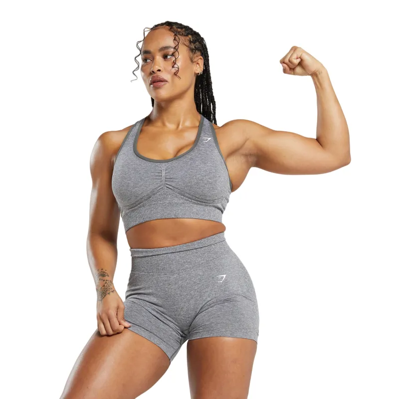 GYMSHARK Sports Underwear Women's Strand Gray/White Mud Gray-2