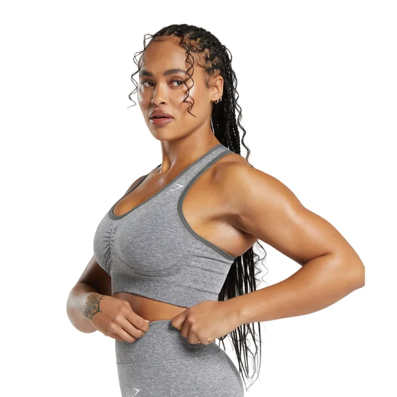 GYMSHARK Sports Underwear Women's Strand Gray/White Mud Gray-1