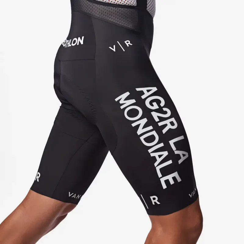 DECATHLON Cycling Pants Men's Smoky Black/Snow-4
