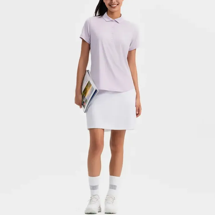 DECATHLON Polo Shirt Women's Light Lilac Purple-1