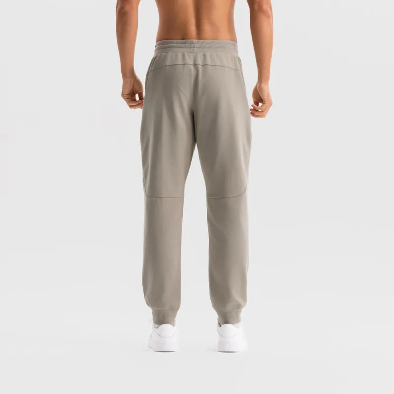 DECATHLON Knitted Sweatpants Men's Light Warm Gray-1