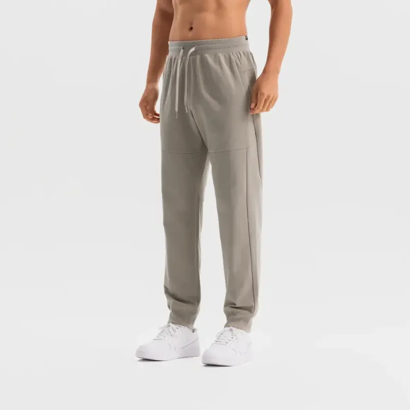 DECATHLON Knitted Sweatpants Men's Light Warm Gray-4