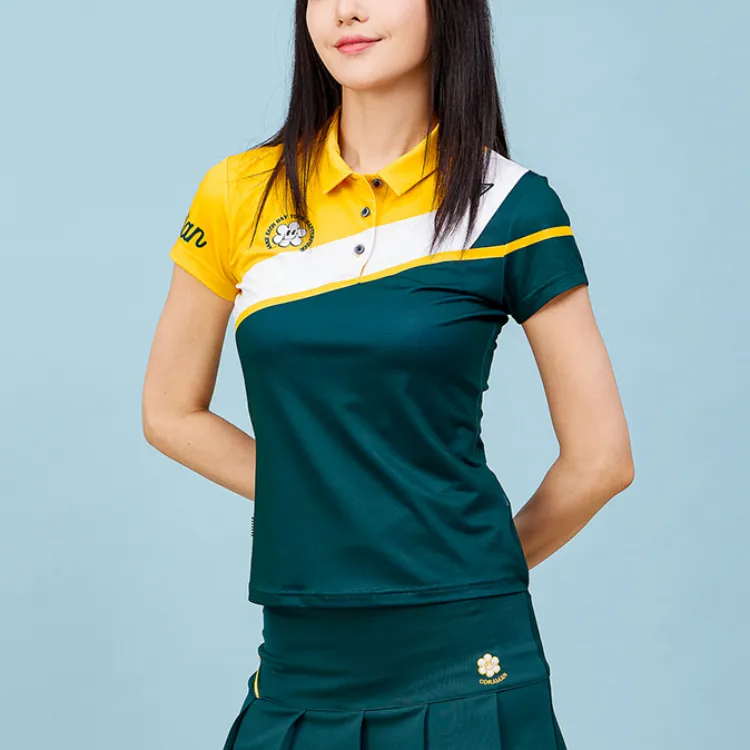 CORALIAN T Shirt Women's Mustard/Green-2