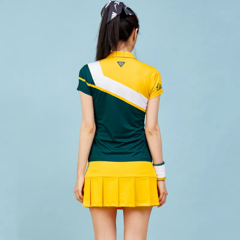 CORALIAN T Shirt Women's Mustard/Green-4