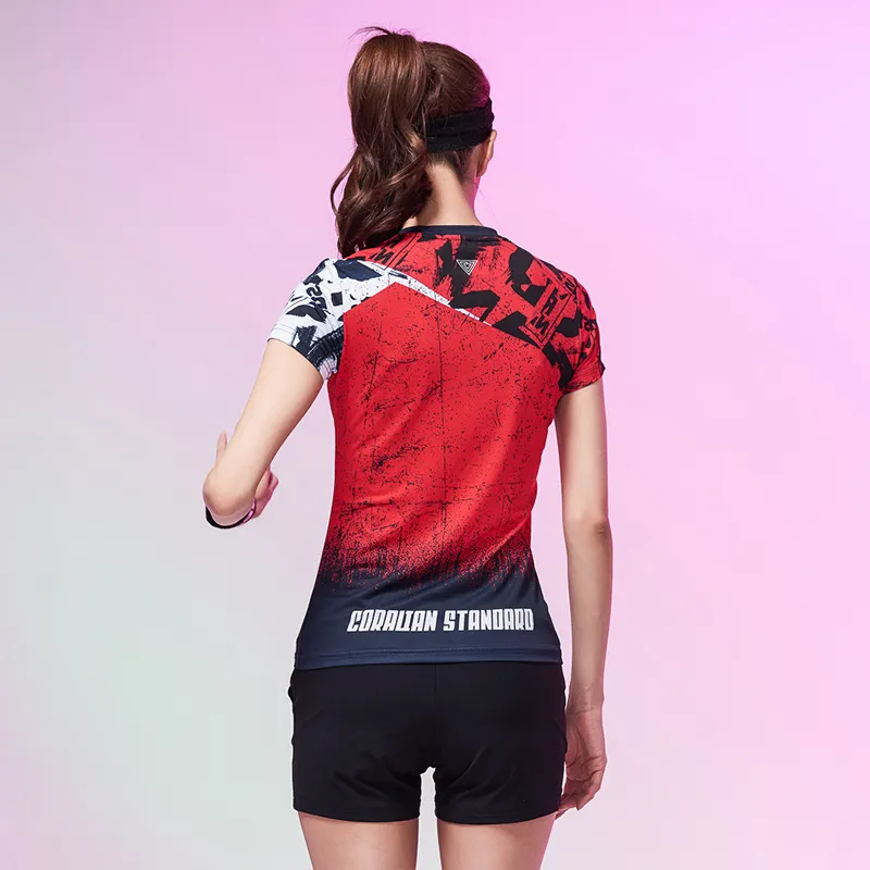CORALIAN T Shirt Women's Red/Black-3