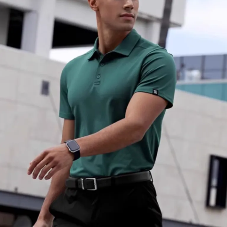 XEXYMIX Polo Shirt Men's Forest Green-1