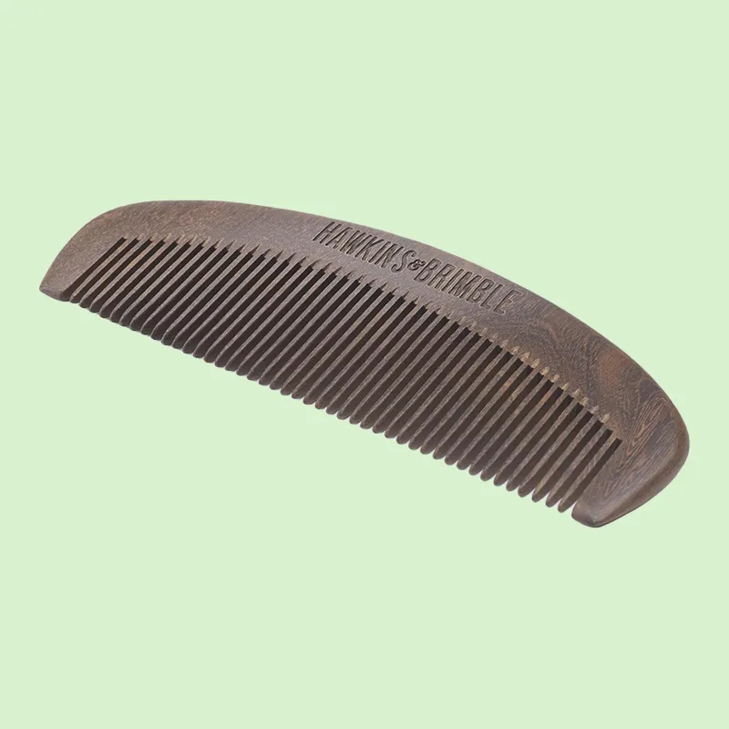 HAWKINS & BRIMBLE Ebony Wood Comb Portable-1