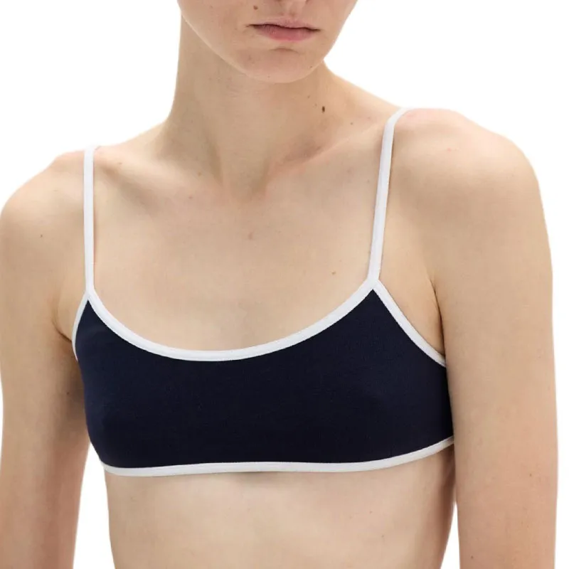 MIU MIU Technical knit Swimsuit Top-1