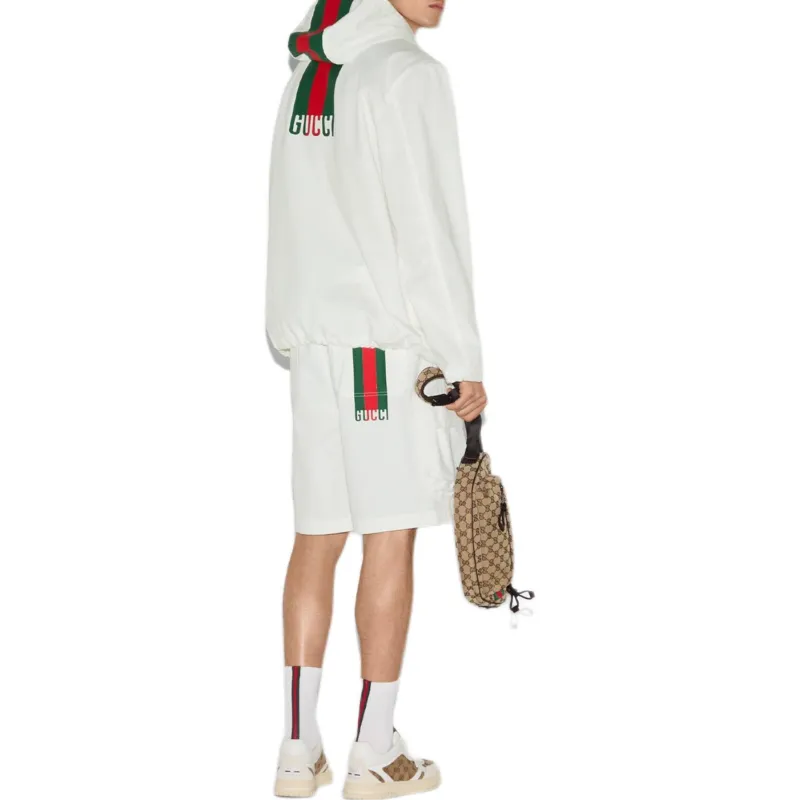 GUCCI FW25 Lido Collection Casual Shorts Men's White-1