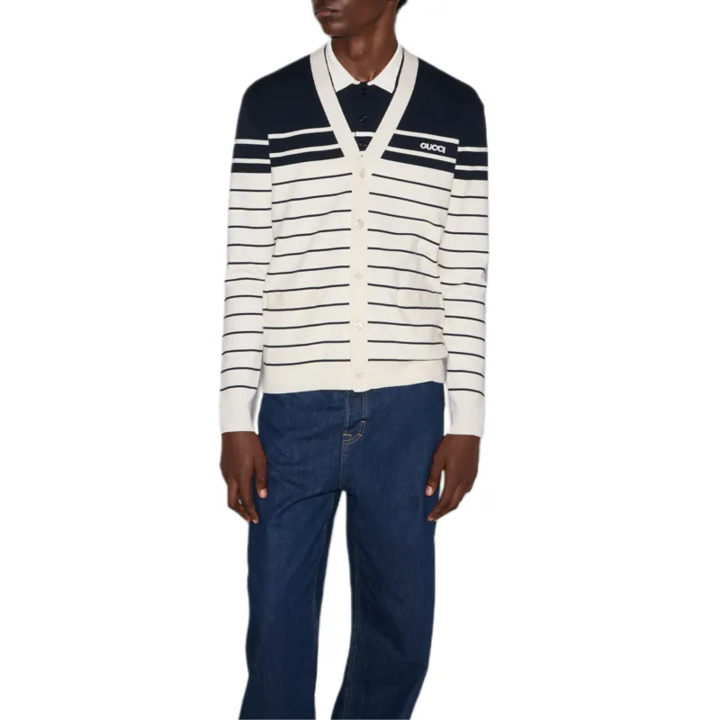 GUCCI SS25 Spring Collection Knitwear Men's White-3