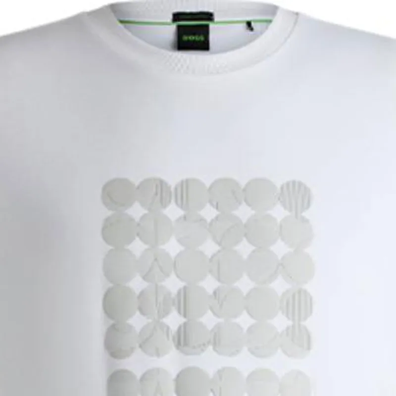 HUGO BOSS Geometric print T shirt-4