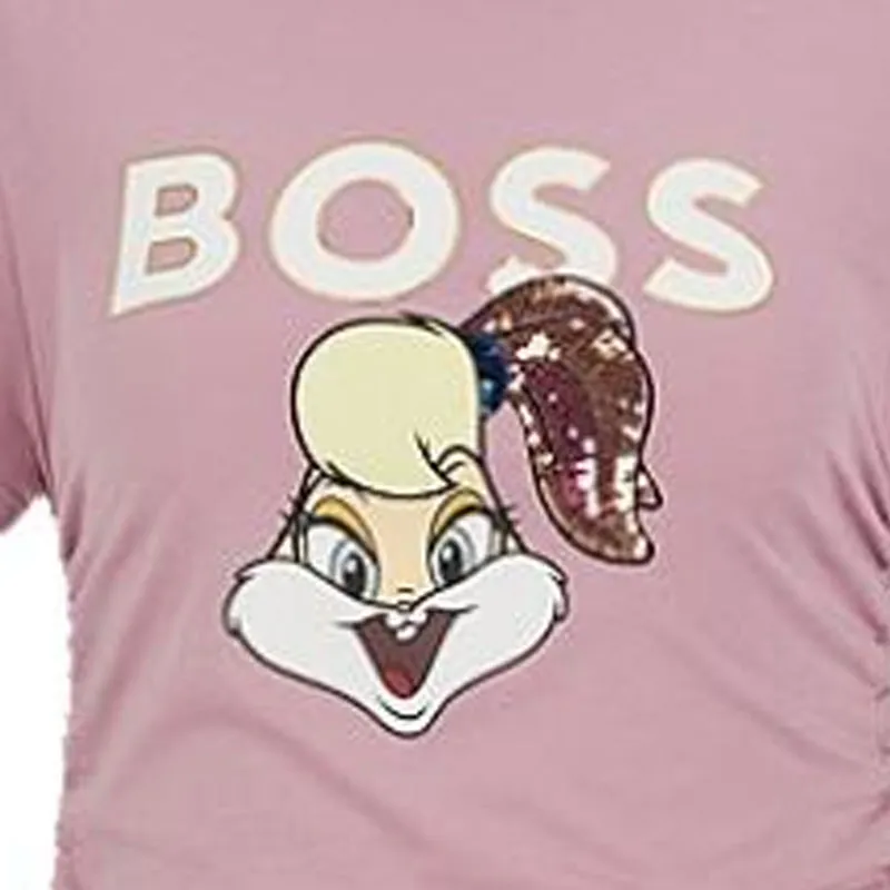HUGO BOSS HUGO BOSS X LOONEY TUNES SS23 T Shirts Women's Pink-4
