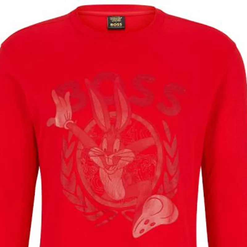 HUGO BOSS HUGO BOSS X LOONEY TUNES SS23 Sweatshirts Men Red-2