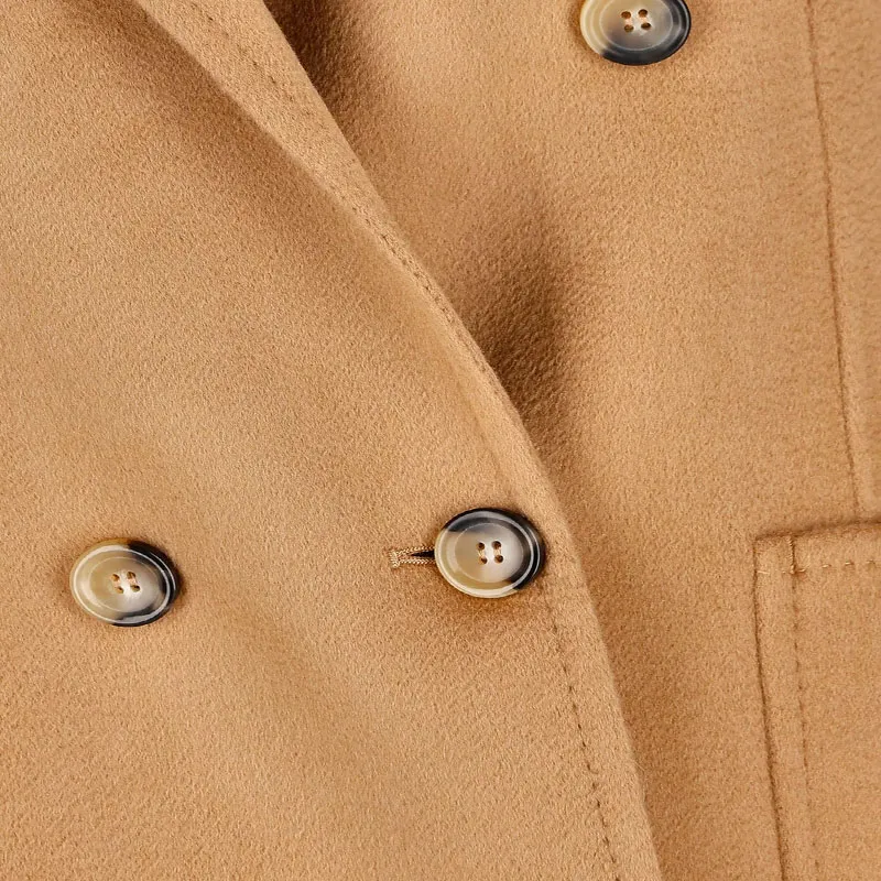 MaxMara Double-breasted Wool-cashmere Blend Coat-4