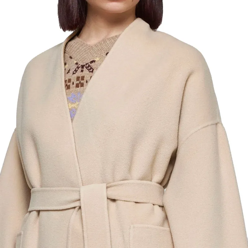 WEEKEND MaxMara Belted Long Sleeved Coat-3