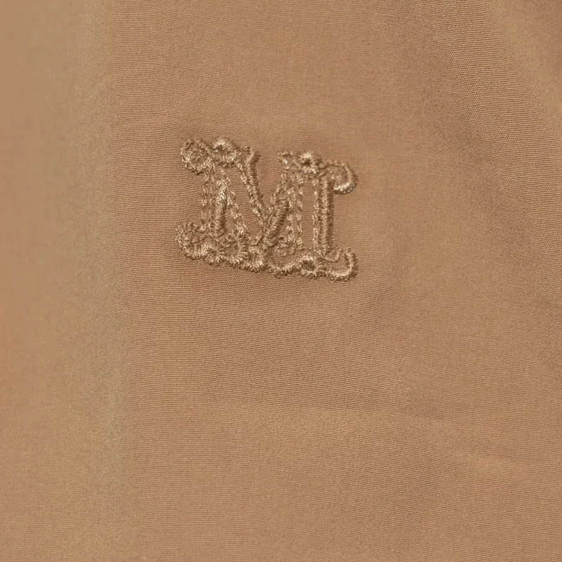 MaxMara Ala Logo Detailed Long Sleeved Shirt-4