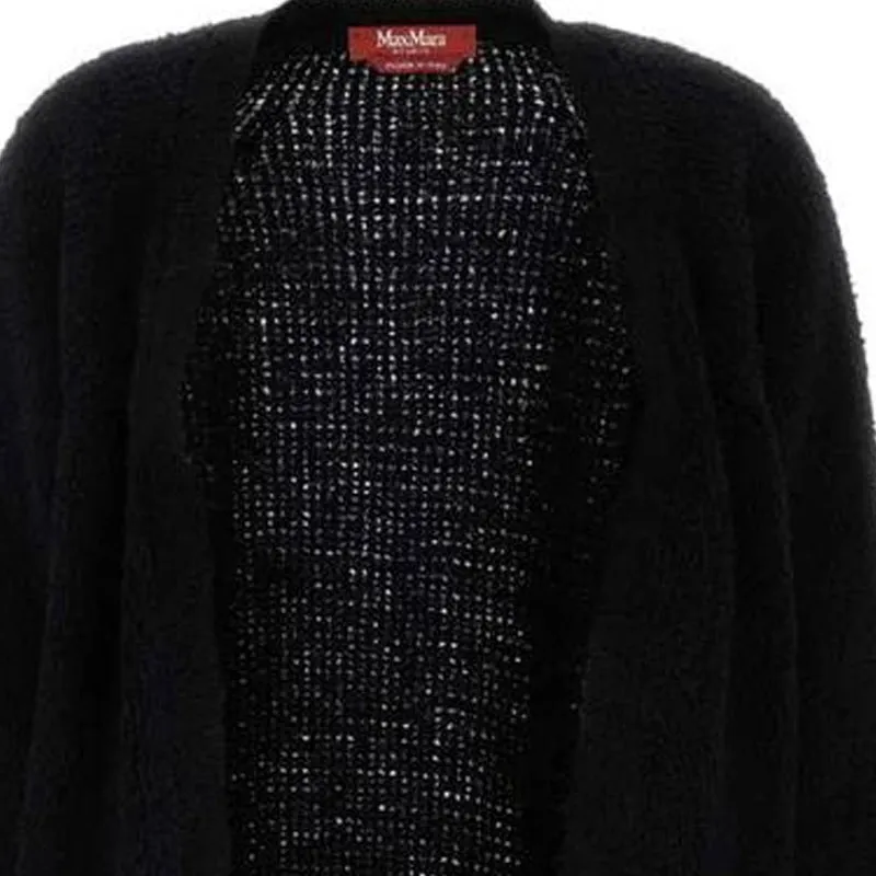 MaxMara Studio Feather Detailed Open Front Cardigan-2