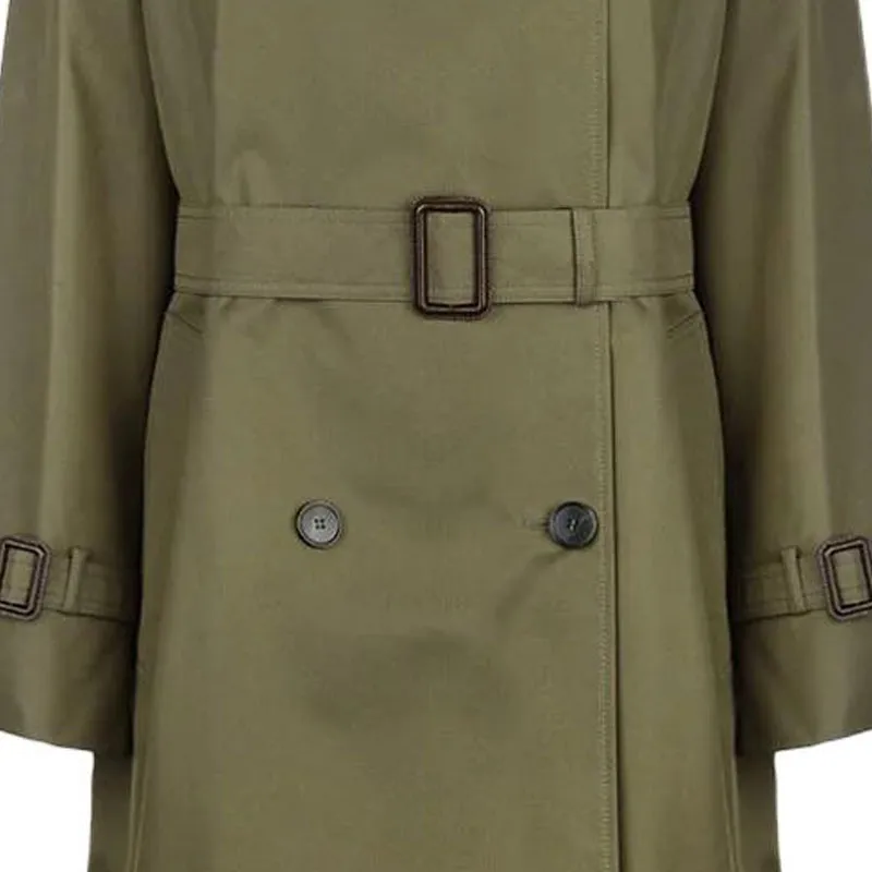 WEEKEND MaxMara Canasta Double Breasted Reversible Trench Coat-6