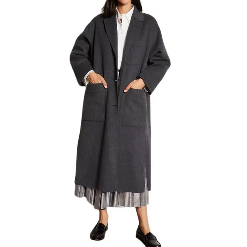 WEEKEND MaxMara Galosce Button Up Long Sleeved Coat-1