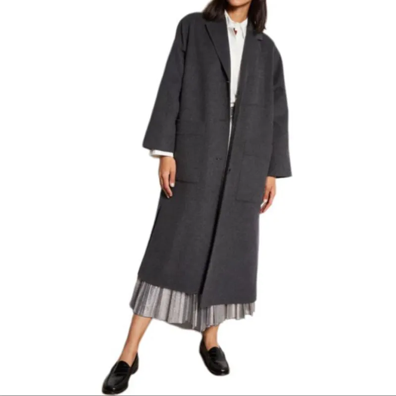 WEEKEND MaxMara Galosce Button Up Long Sleeved Coat-3