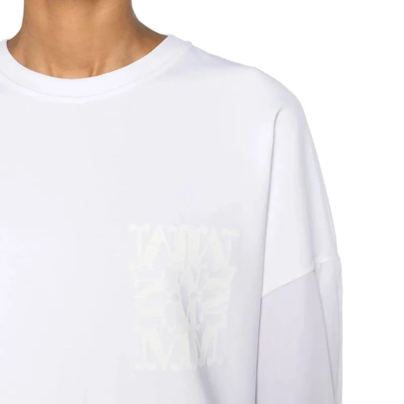 MaxMara Logo Printed Crewneck Dress-4