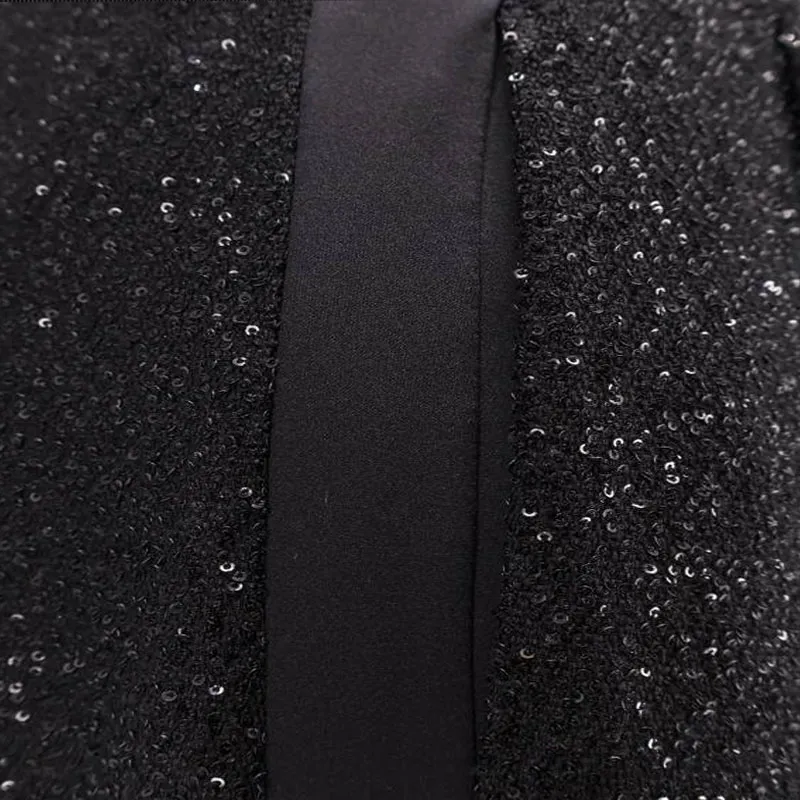 MaxMara Sequin Embellished Straight Leg Pants-2