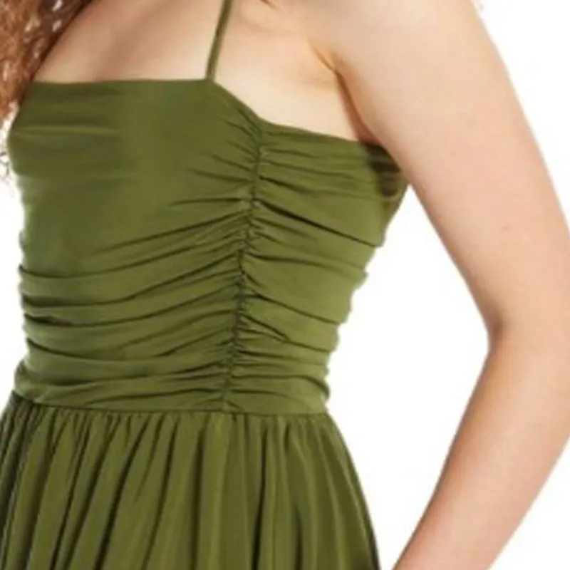 WEEKEND MaxMara Slip Dress Women's Green-4