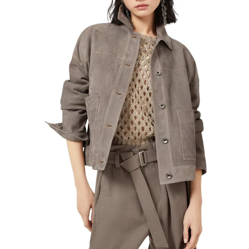 Brunello Cucinelli Leather Jacket-1
