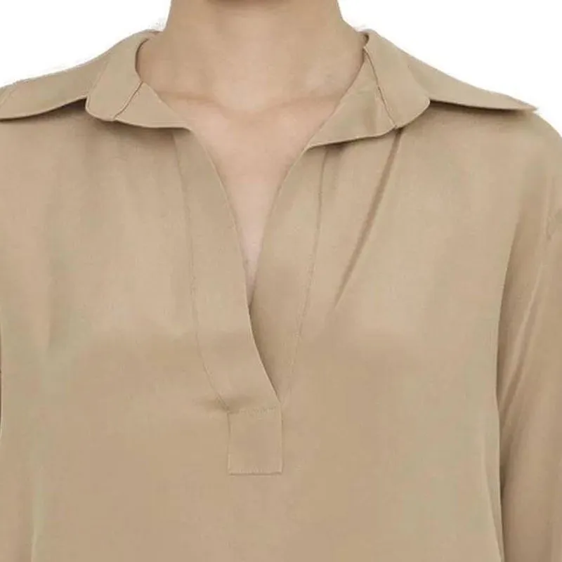 MaxMara V Neck Long Sleeved Shirt-1