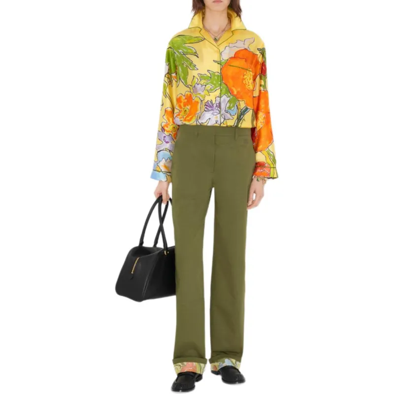 Burberry x Highgrove Casual Pants Women's Green-1