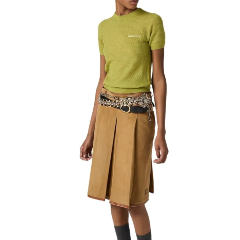 MIU MIU Cashmere Sweater Women's Light Grass Green-1