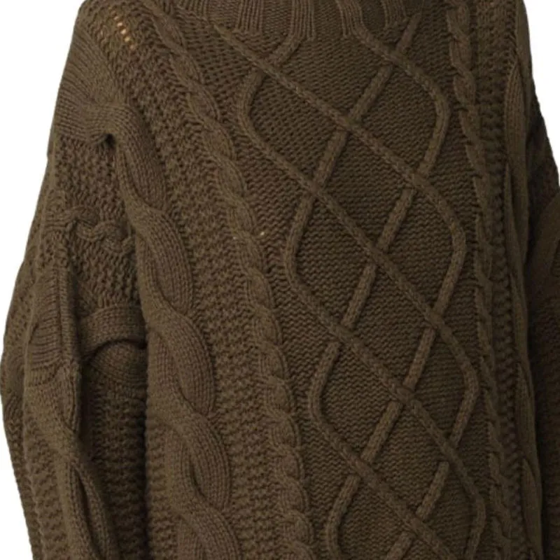 MaxMara Sweater Women's Brown Green-4