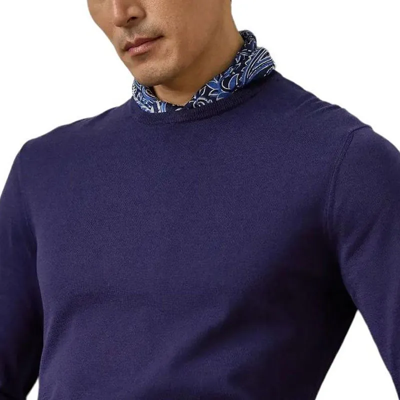 Polo Ralph Lauren Cotton Crewneck Sweater Sweater Men's Purple-4